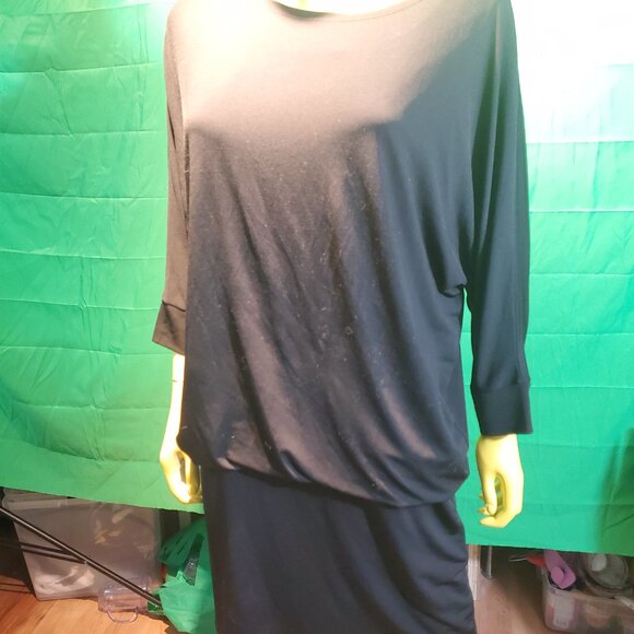 Marie Claire tunics baggy woman Large black long sleeves - Picture 3 of 14